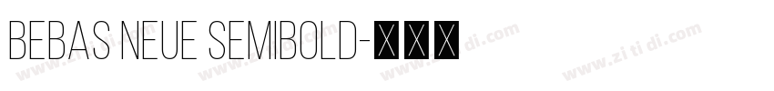bebas neue semibold字体转换